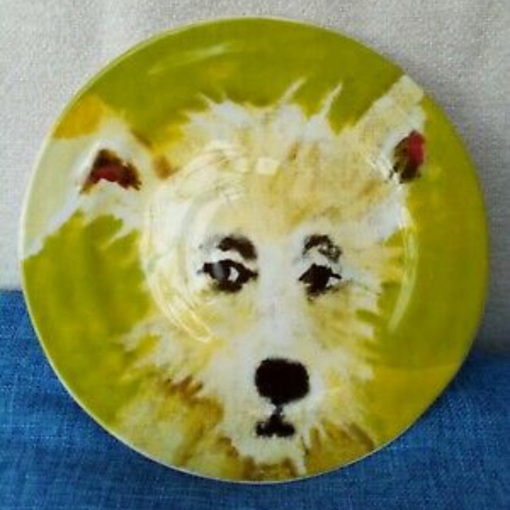 Anthropologie Carole Akins Dessert Plate CHIPPER - Picture 2 of 2